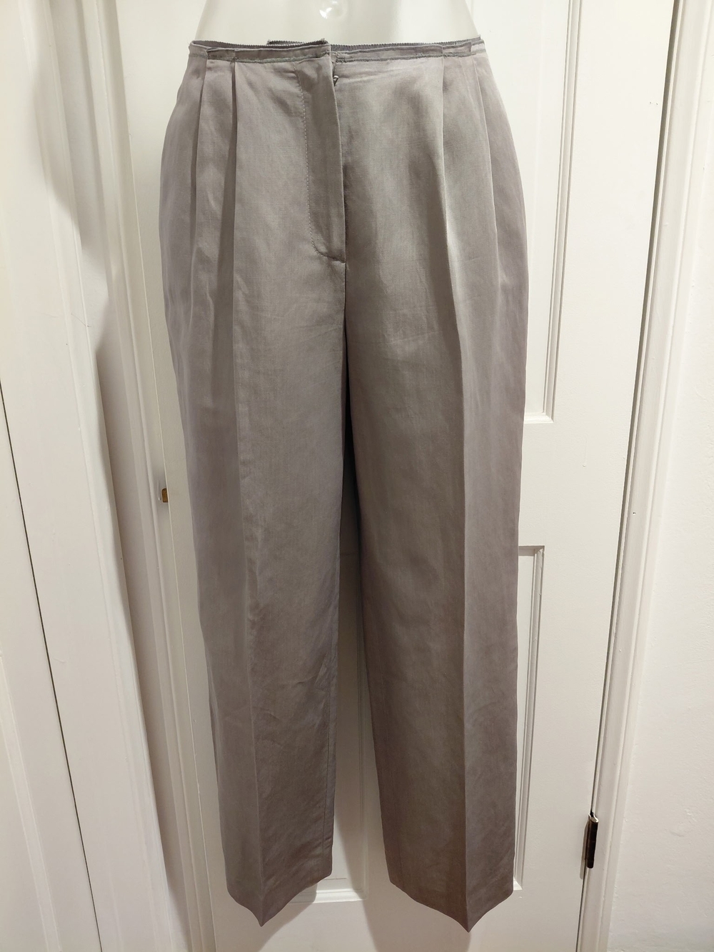 Missoni Gray Ramie Double Pleated Pants 6